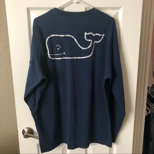 Vineyard Vines Vintage Whale Long Sleeve PocketTee